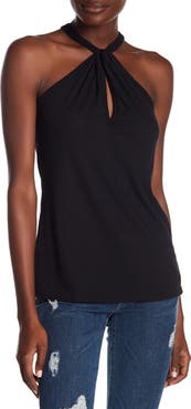 GO COUTURE Modern Halter Tank Top