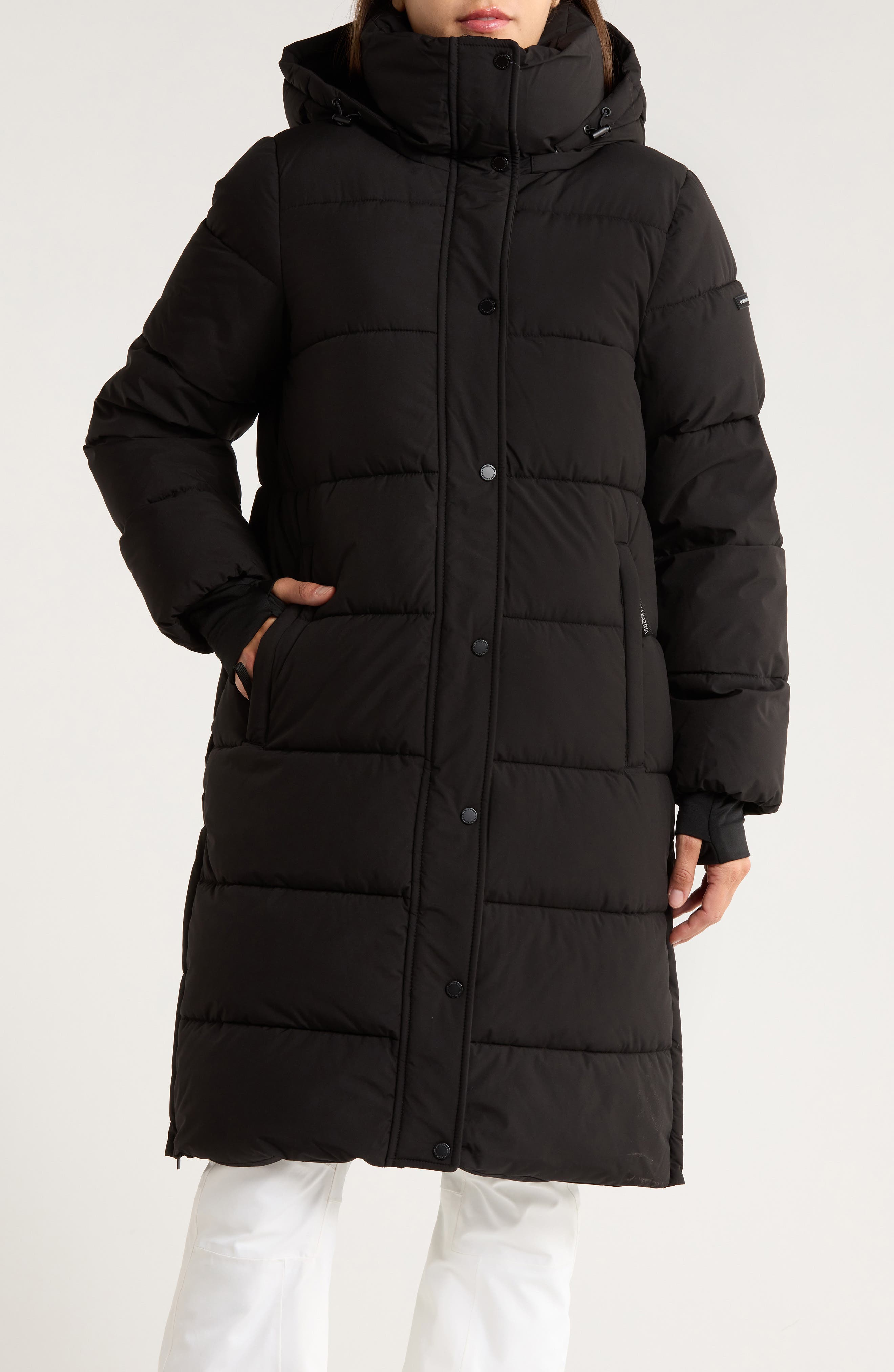 BCBGeneration Pillow 3/4 Hooded Longline Puffer Coat