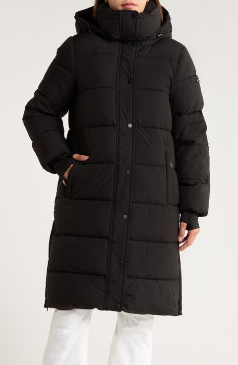 Pillow 3/4 Hooded Longline Puffer Coat