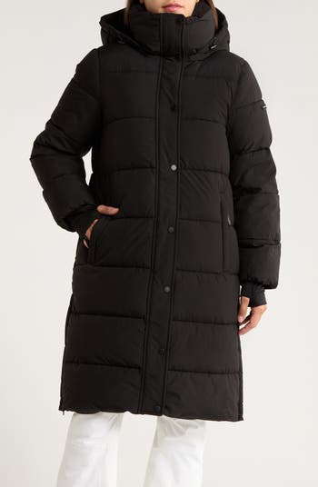 Pillow 3/4 Hooded Longline Puffer Coat