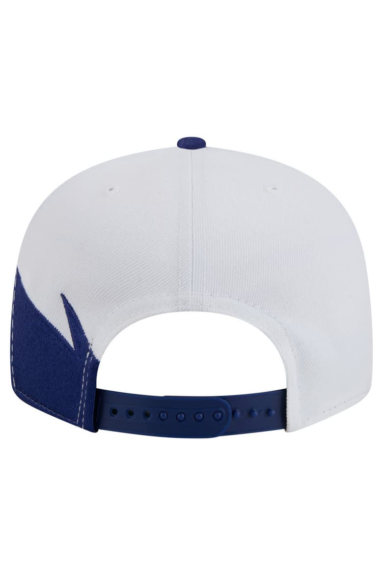 Men's New Era Royal/White Texas Rangers Jagged 9FIFTY Snapback Hat, Alternate, color, Royal