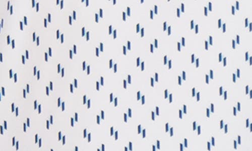Ben Sherman Geo Dot Print Stretch Tech Polo In Blue