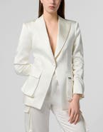 PHILIPP PLEIN Satin Cargo Fit Blazer Women