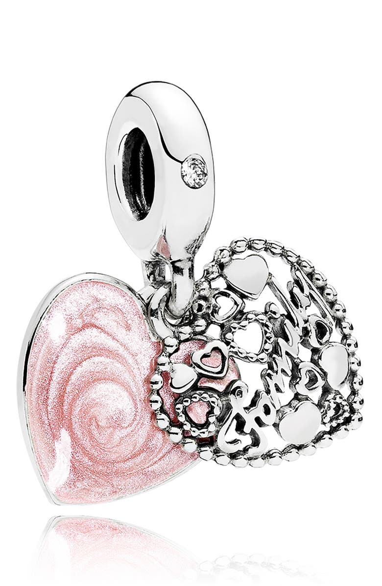 PANDORA Love Makes a Family Dangle Charm, Main, color, 