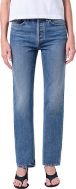 AGOLDE Lana High Waist Straight Leg Jeans