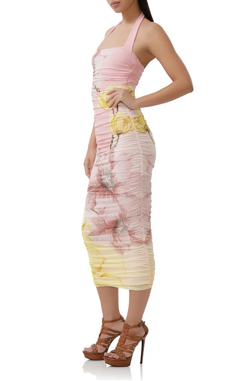 AFRM AFRM INDINA FLORAL MESH BODY-CON MAXI DRESS