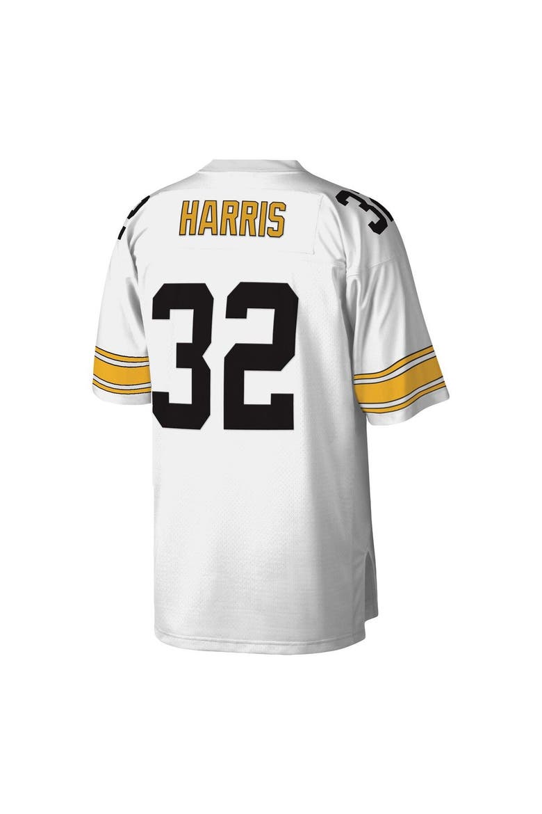 Men's Mitchell & Ness Franco Harris White Pittsburgh Steelers Legacy Replica Jersey, Alternate, color, White