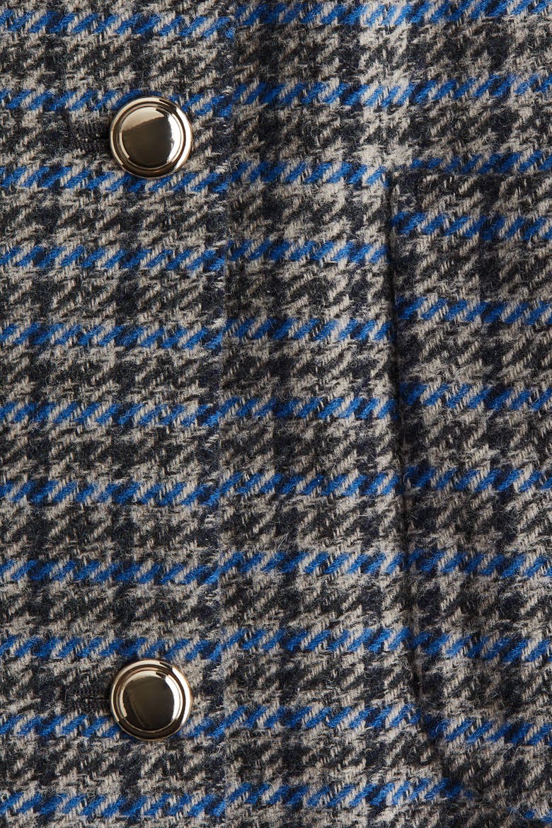 Oversized Jacket, Alternate, color, Gray/checked