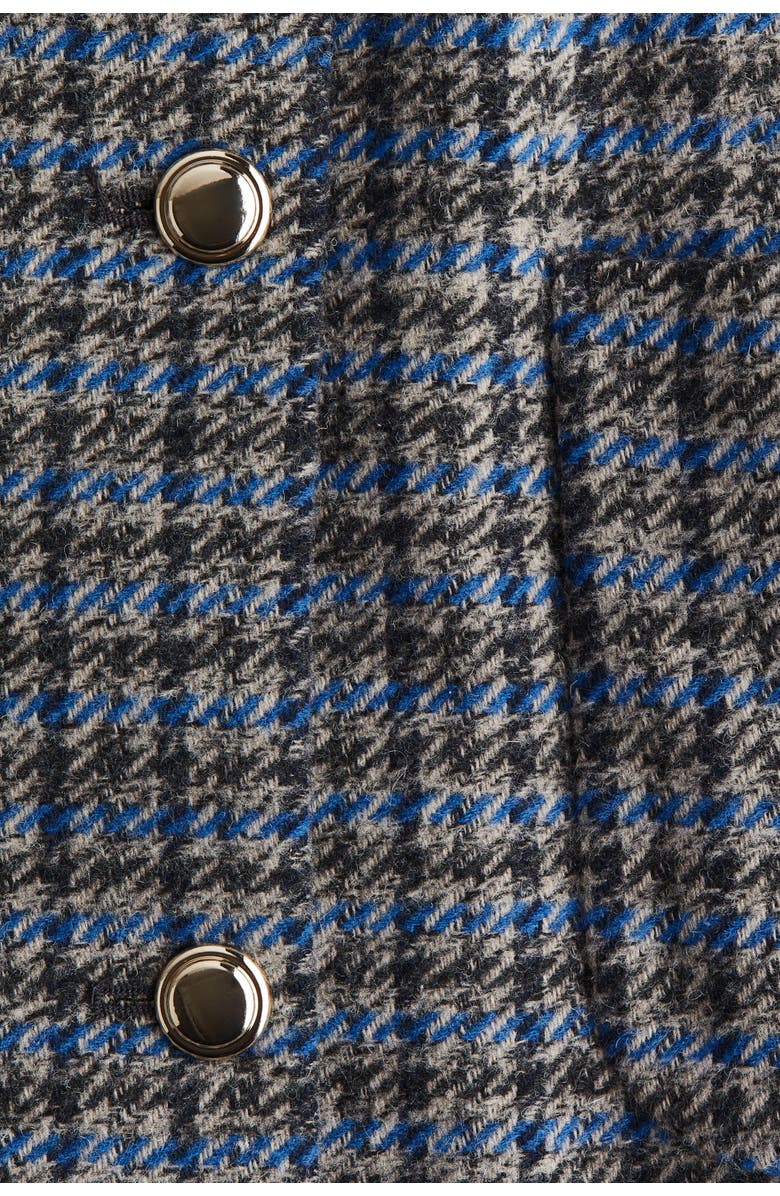 H&M Oversized Jacket, Alternate, color, Gray/Checked