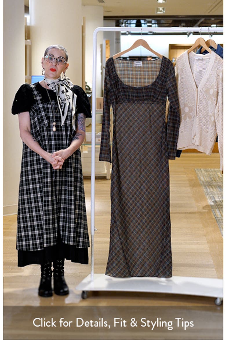 Marissa Sheer Plaid Maxi Dress video