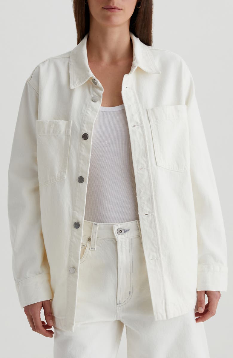 AG Vita Denim Shirt Jacket, Main, color, 