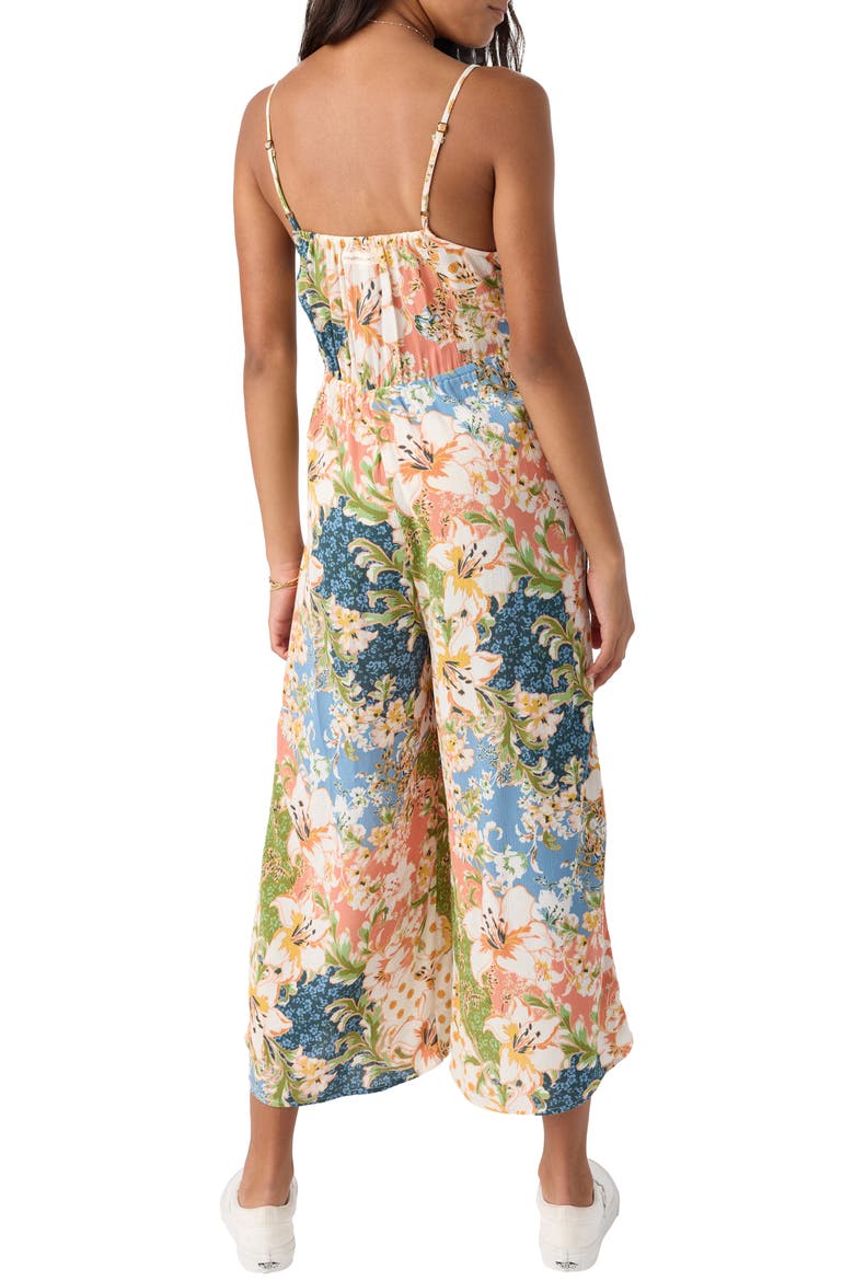 Kids' Liana Floral Jumpsuit, Alternate, color, MULTI COLORED