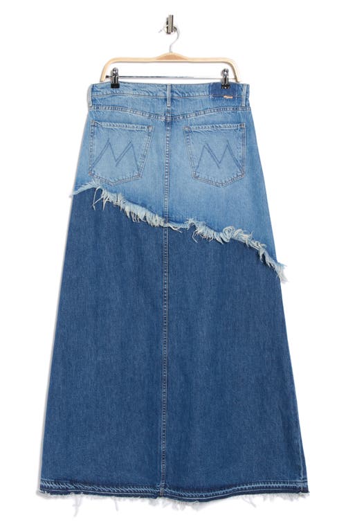 Mother The Dual Ditcher Maxi Double Whammy Skirt In Blue