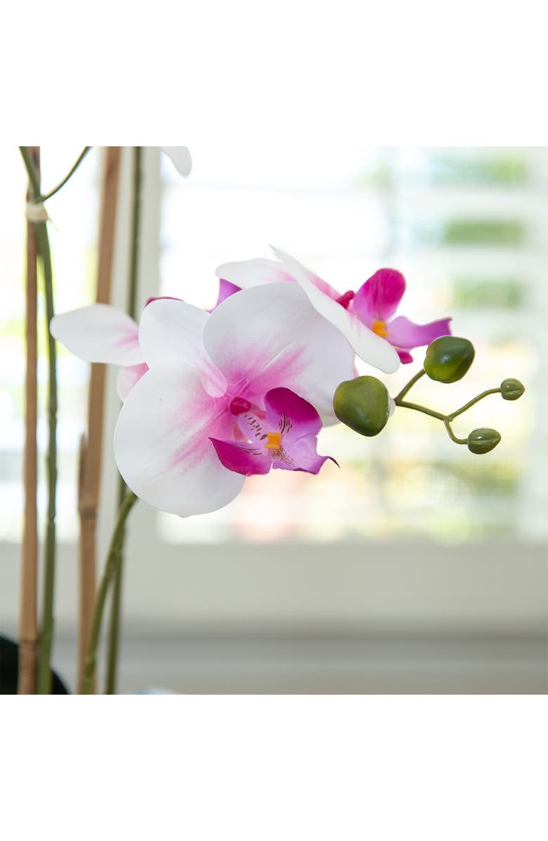 FLORA BUNDA 20" Real-Touch Orchid in 5" x 8" Ceramic Vase, Alternate, color,