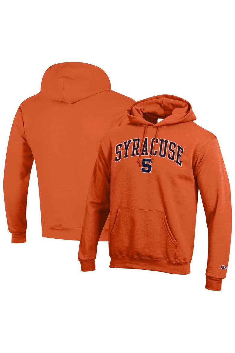 Men's Champion  Orange Syracuse Orange Arch Over Logo Pullover Hoodie, Alternate, color, Orange