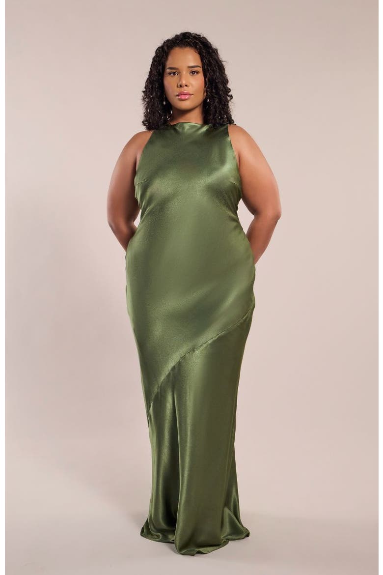 Paris Cross Back Dress, Alternate, color, Olive Green