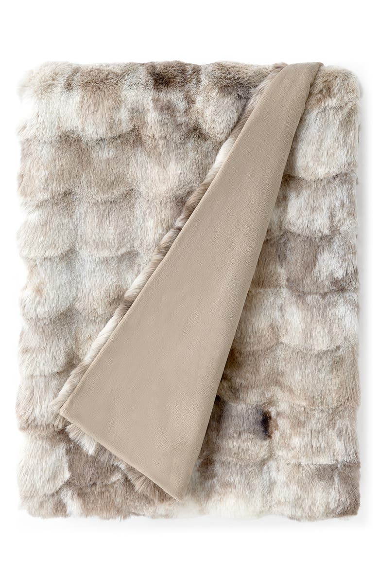 UGG<sup>®</sup> Theda Faux Fur Throw Blanket, Main, color,
