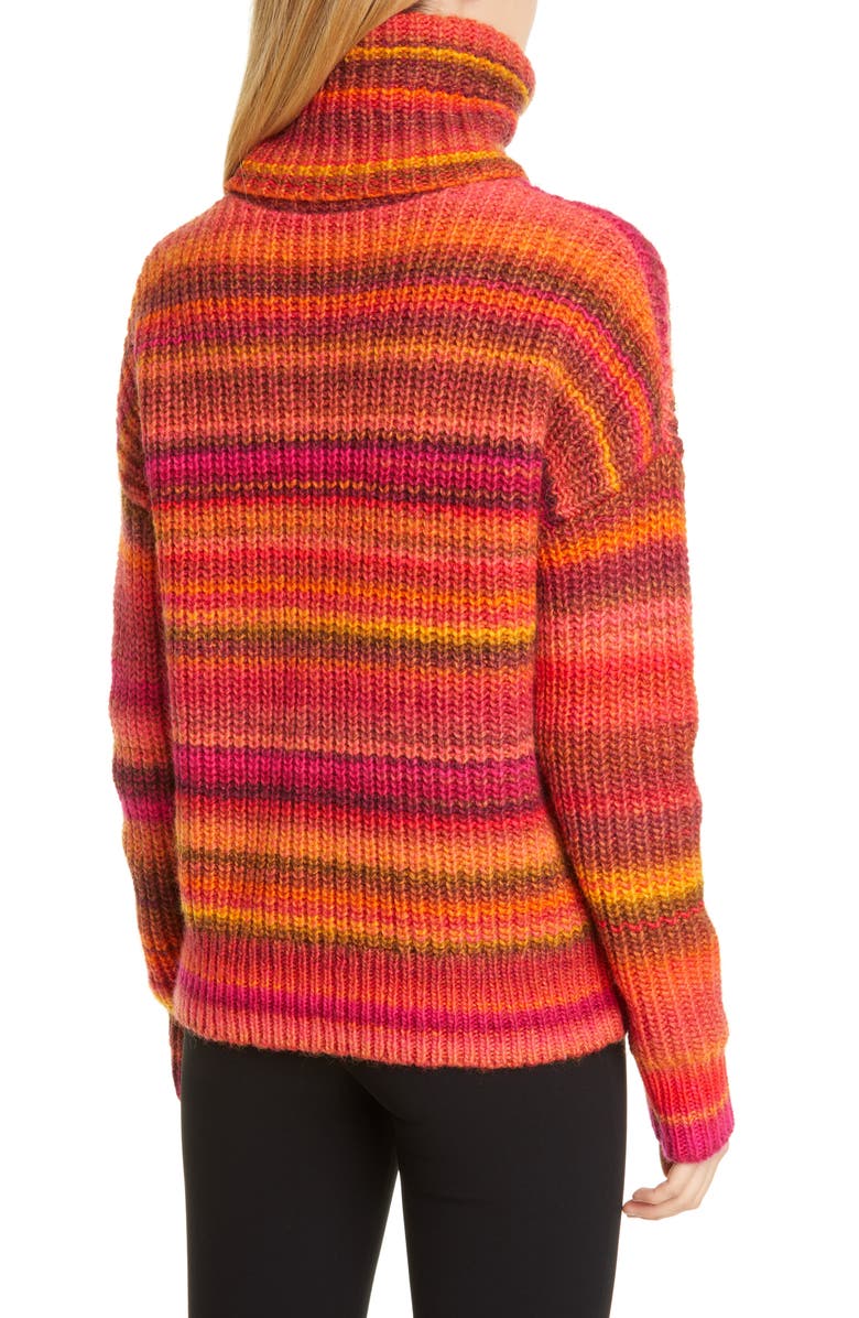 Altuzarra Kelley Stripe Wool Blend Turtleneck Sweater, Alternate, color,