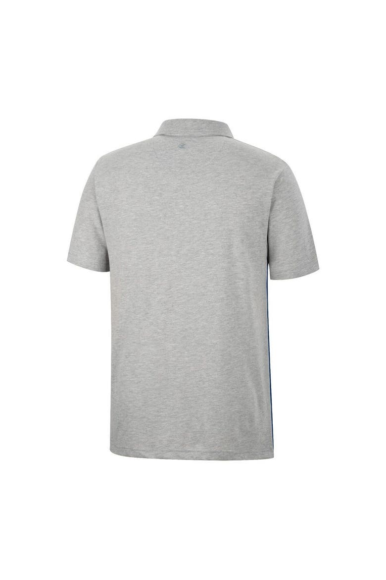 Men's Colosseum Navy/Heathered Gray Cal Bears Caddie Polo, Alternate, color, Navy