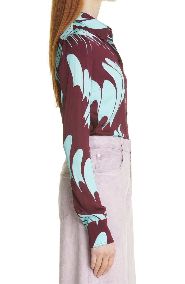 Stella McCartney Daria Print Button-Up Shirt, Alternate, color,