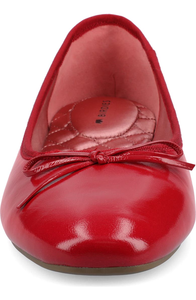 Birdies The Songbird Flat Patent Leather, Alternate, color, Red Patent