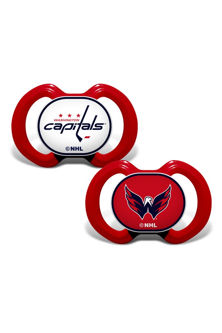 Washington Capitals Pacifier 2-Pack, Main, color, Multicolor