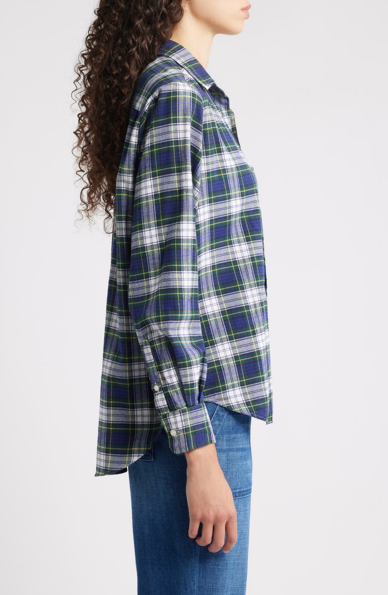 Frank & Eileen Eileen Relaxed Button-Up Shirt, Alternate, color, Blue Green White Plaid