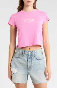 Getting There Soon Crop Graphic T-Shirt