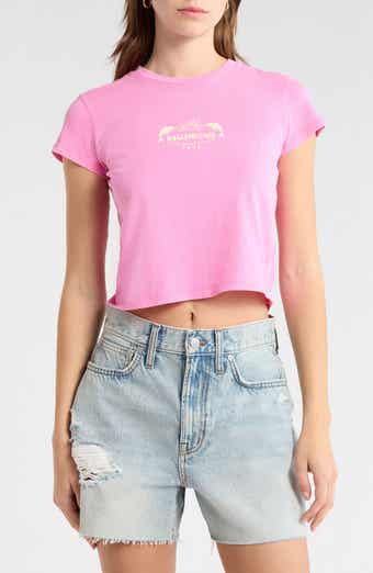 Getting There Soon Crop Graphic T-Shirt