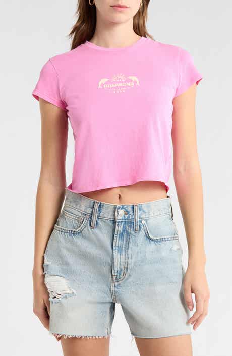 Getting There Soon Crop Graphic T-Shirt