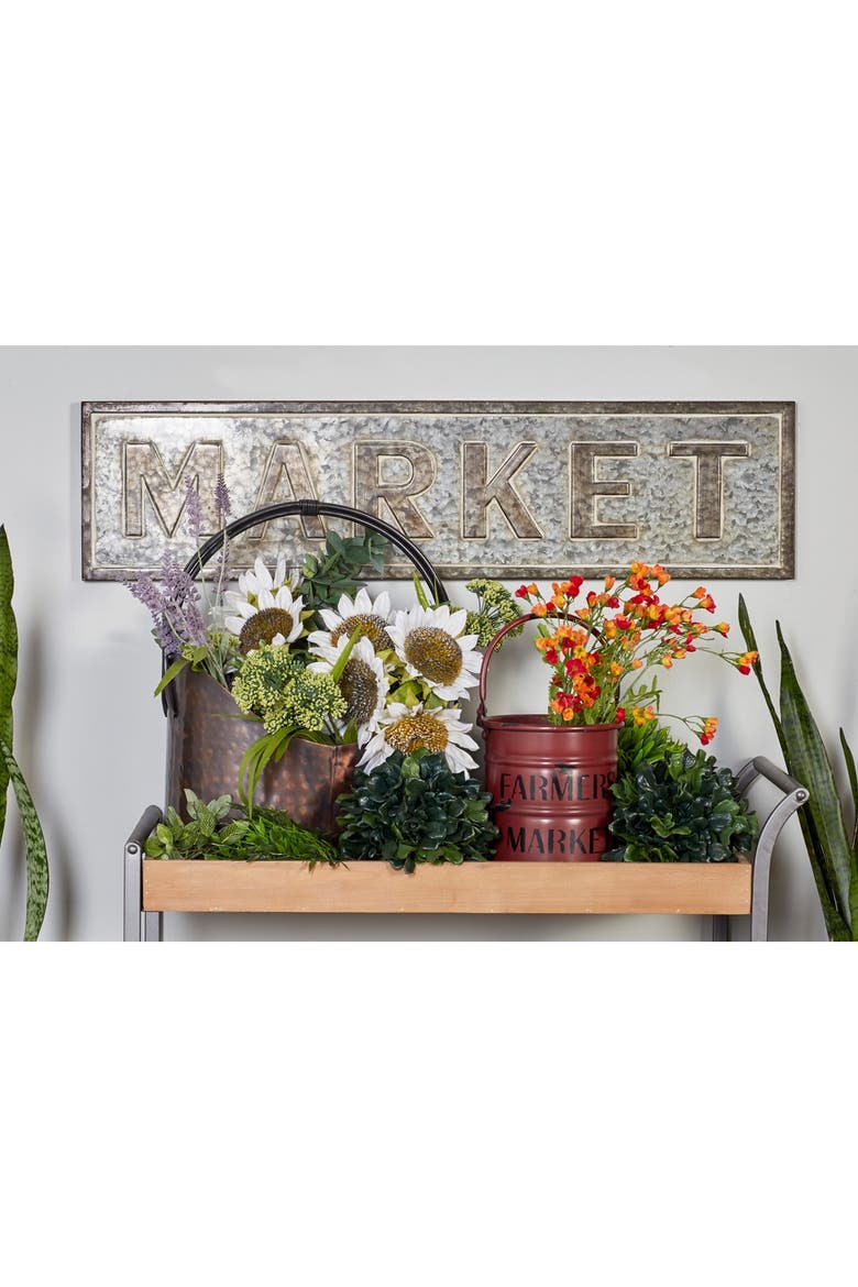 Gray Iron Farmhouse Wall Decor, Alternate, color, GREY