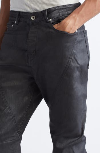 Rick Owens DRKSHDW Bias Waxed Bootcut Jeans | Nordstrom