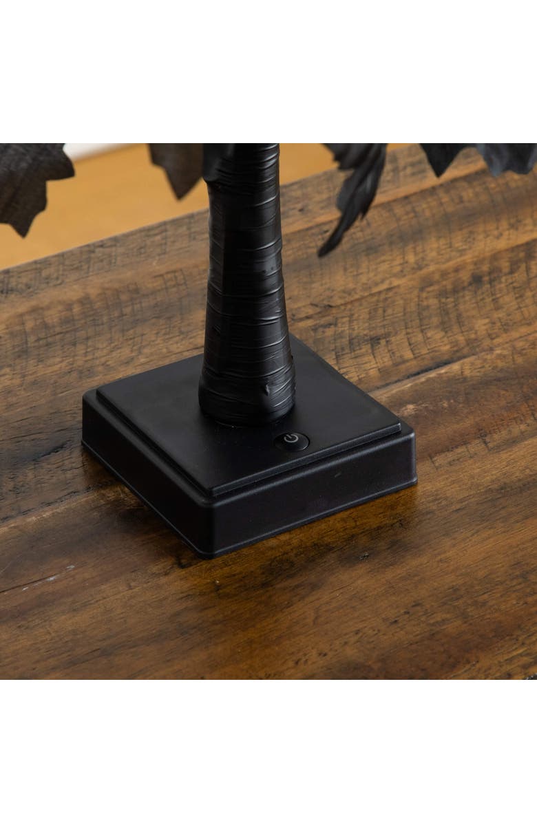 NEARLY NATURAL 2-ft Pre-Lit Artificial Halloween Black Maple Tree with 24 Orange & Purple LED Lights, Alternate, color, Black