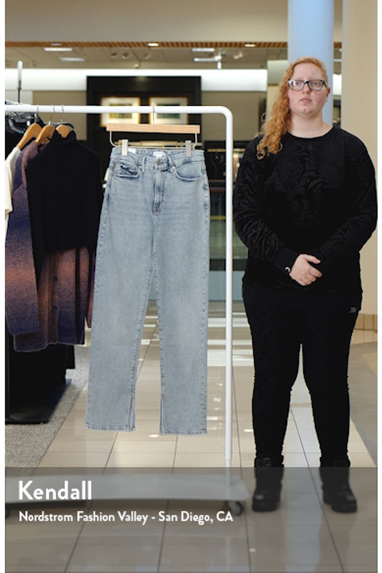 Good Boy Split Hem High Waist Straight Leg Jeans video
