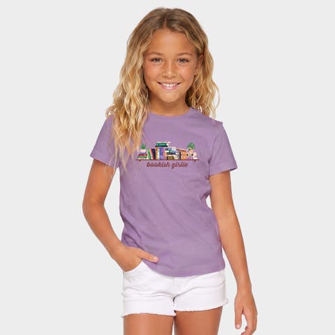 Bookish Bookshelf Short Sleeve T-Shirt Big Kid