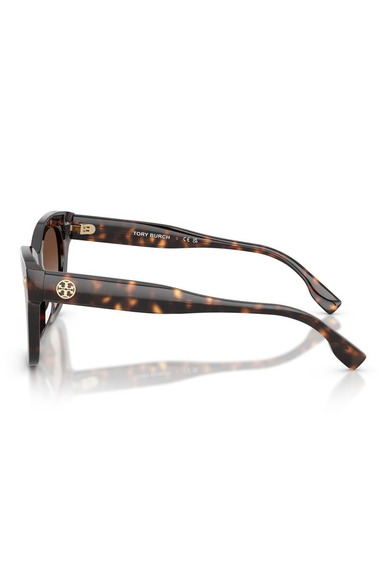 51mm Square Sunglasses, Alternate, color, DARK TORTOISE / BROWN GRADIENT