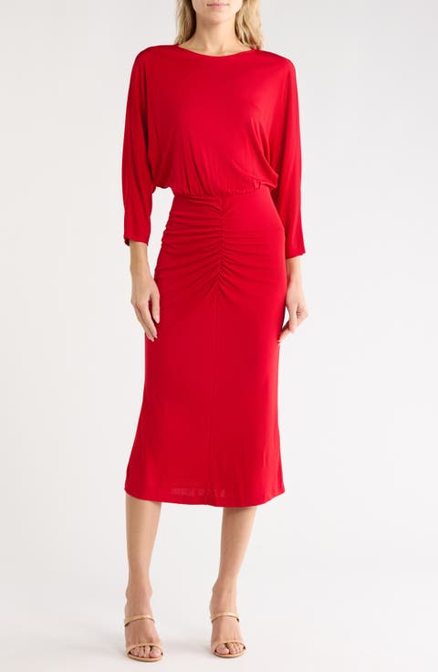 Chrisey Ruched Maxi Dress