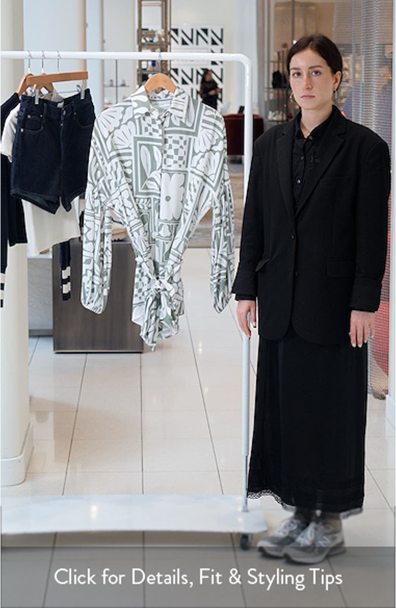 Tansy Abstract Print Long Sleeve Romper, sales video thumbnail