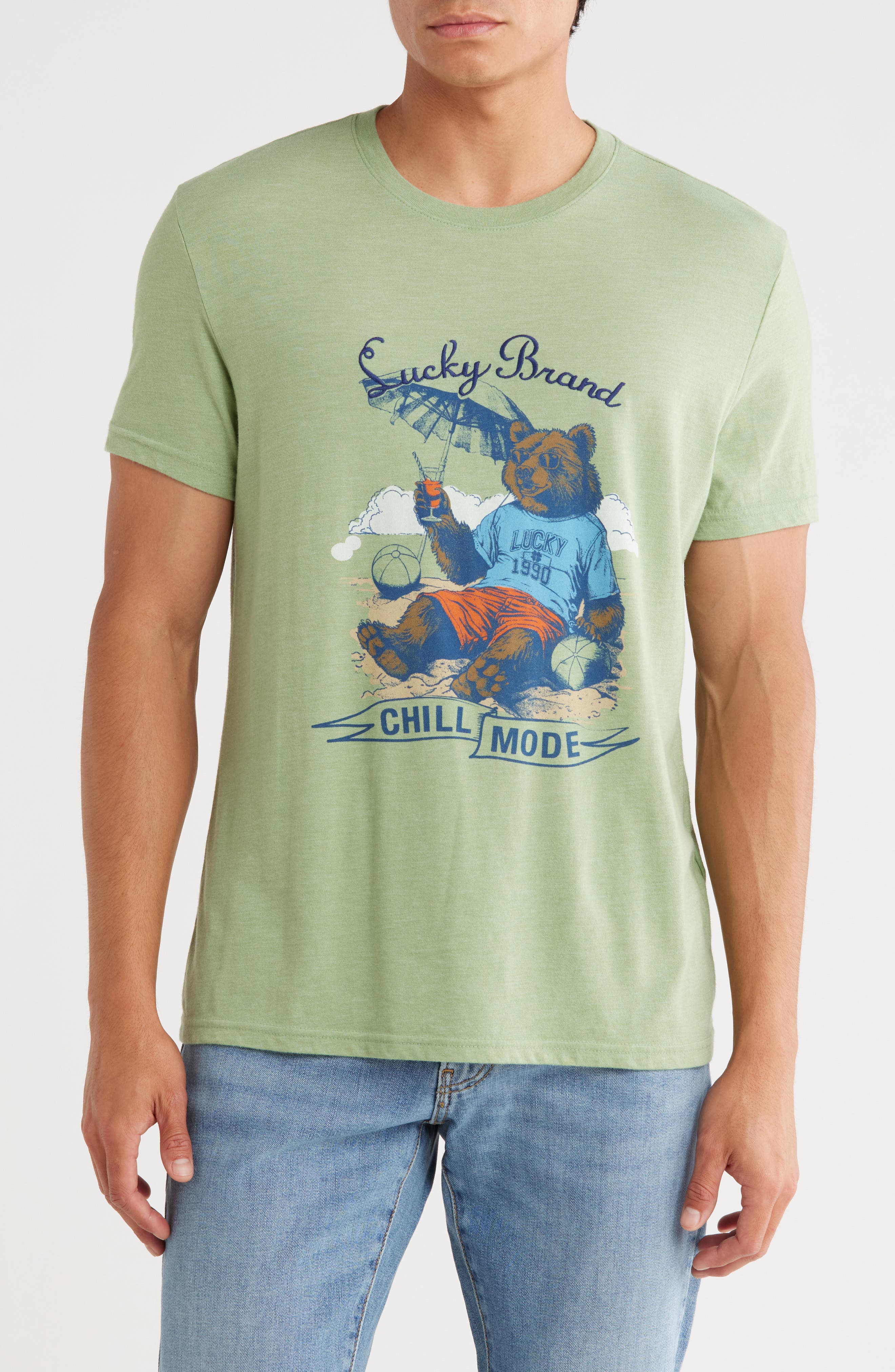 Lucky Brand Chill Mode Bear Graphic T-Shirt
