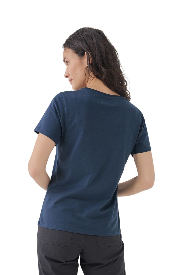Organic Cotton Softspun Crew Neck Tee, Alternate, color, French Navy