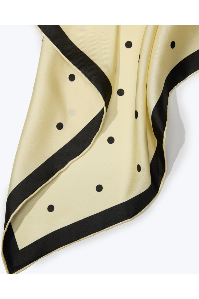 Dandy Dots Silk Bandana, Alternate, color, Yellow