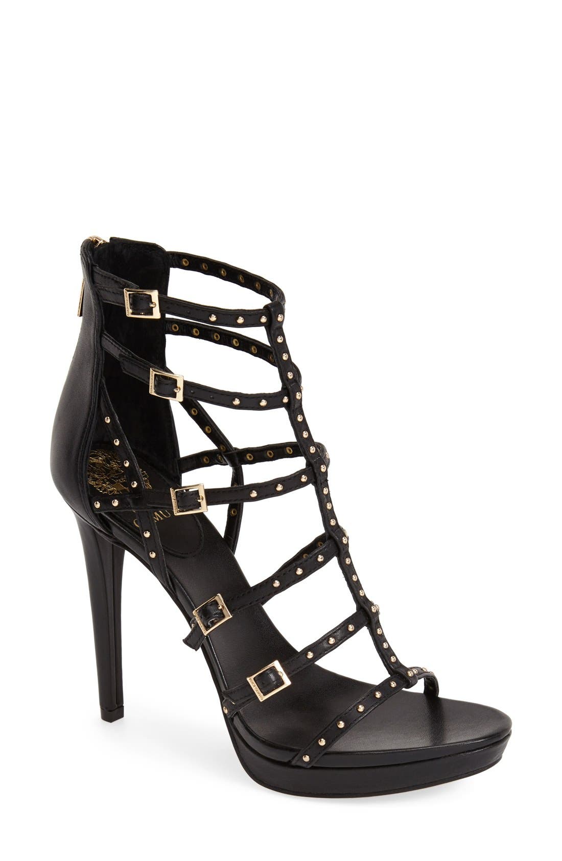 Vince Camuto 'Revelli' Studded Gladiator Sandal, Main, color, 
