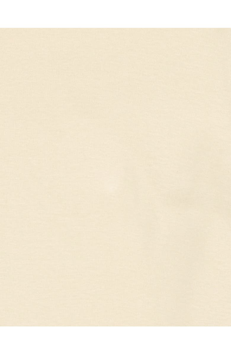 Leveret Kids Cotton Two-Piece Pajamas, Stripes, Solids & Tie Dye, Alternate, color, Off White