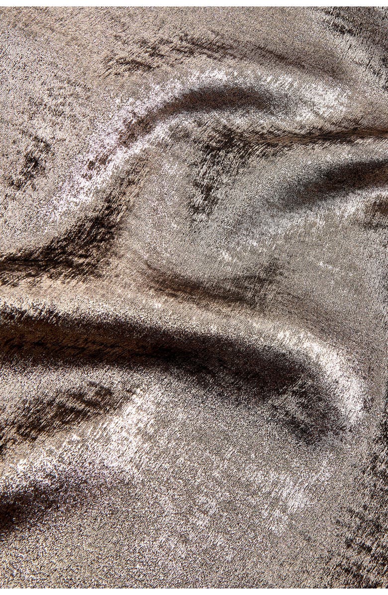 NEXT Wide Leg Metallic Pants, Alternate, color, Champagne Gold