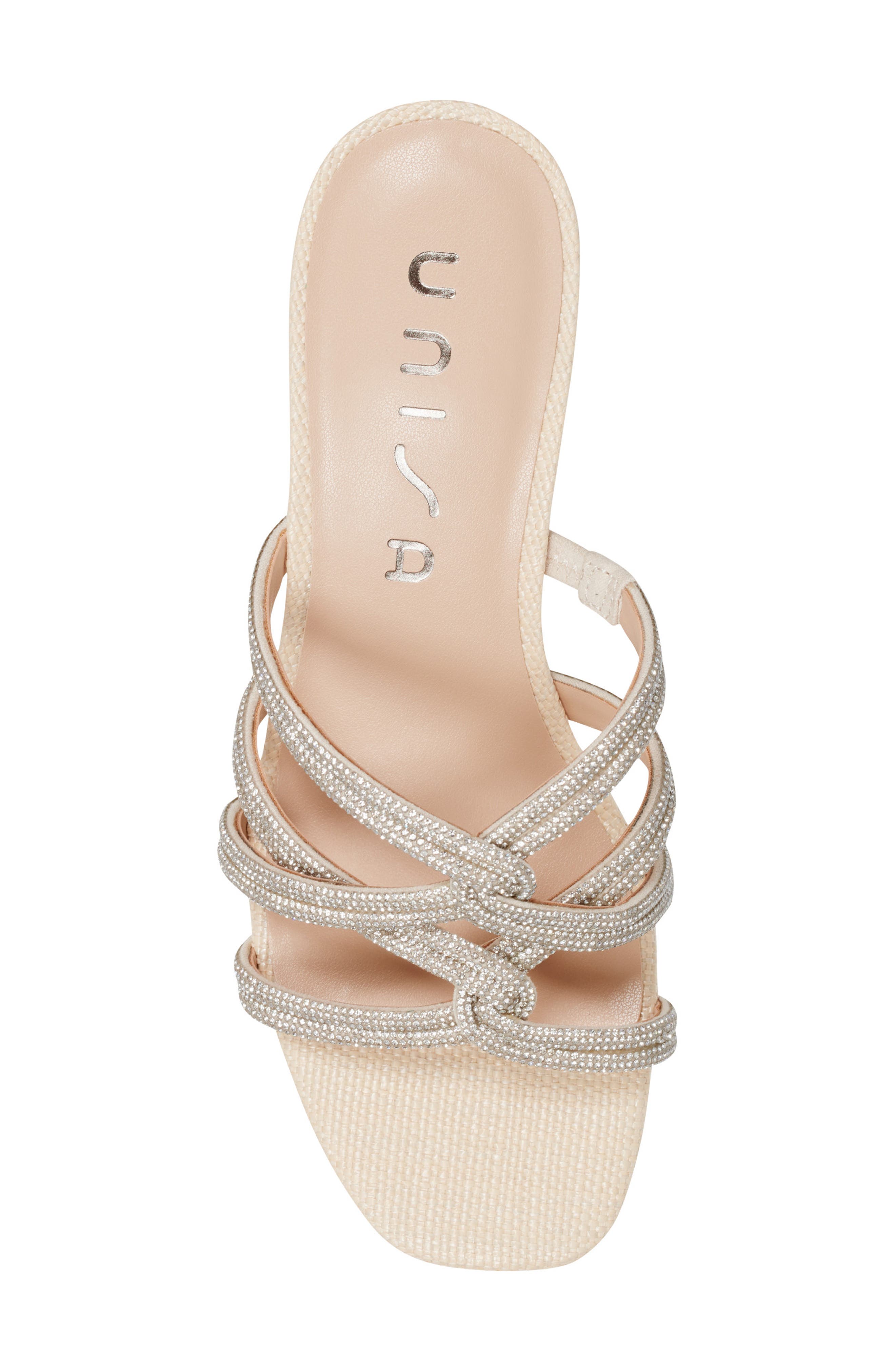 UNISA Crystal Embellished Sandal, Alternate, color, 