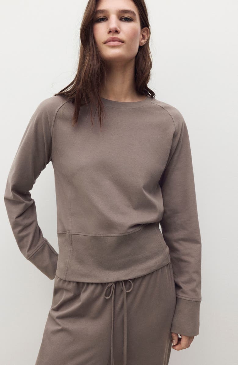 MANGO Soft Finish Joggers, Alternate, color, Coffee