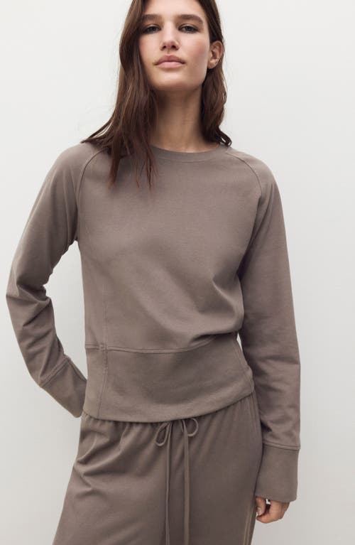 Mango Soft Finish Joggers In Brown