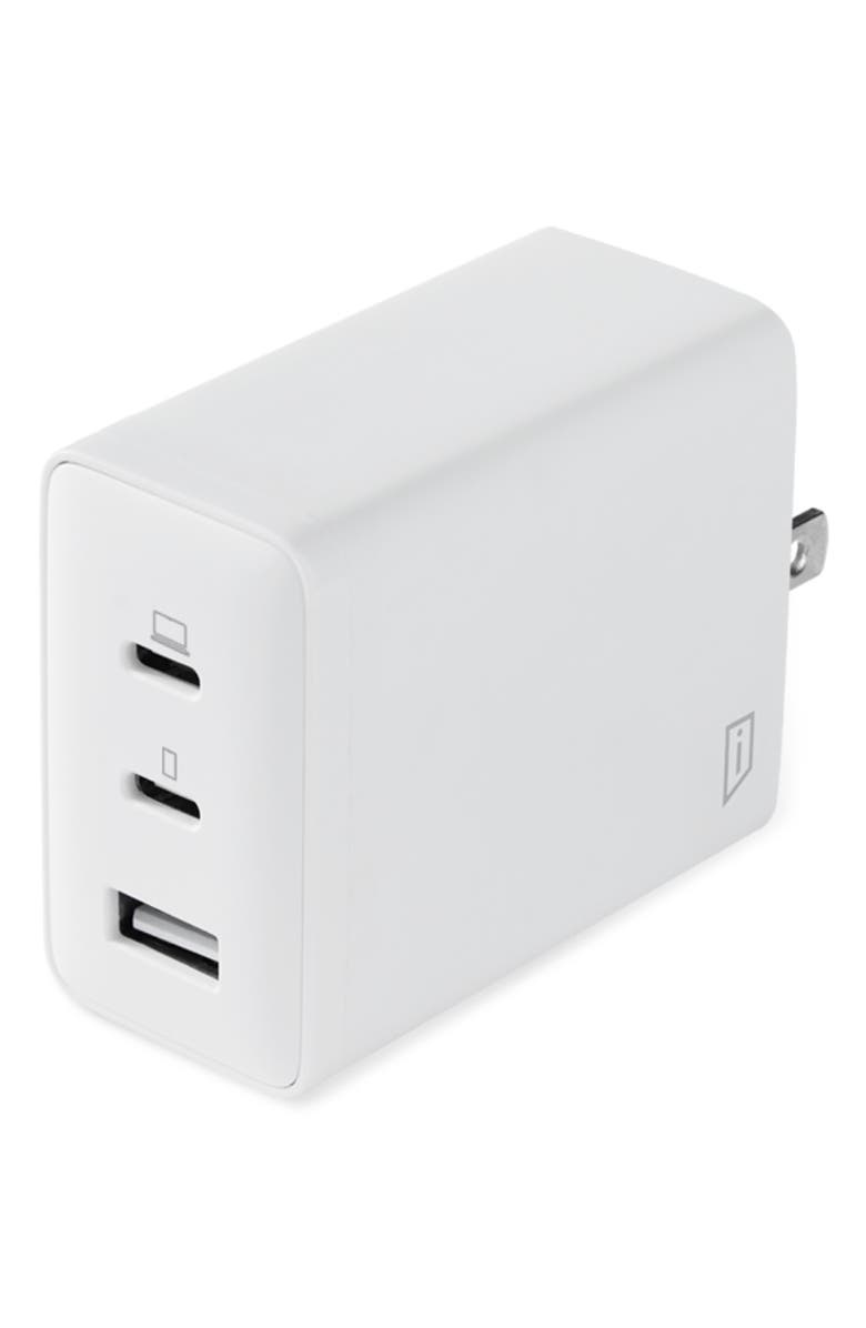 iStore 65W USB-C Folding Charge Cube, Main, color, White