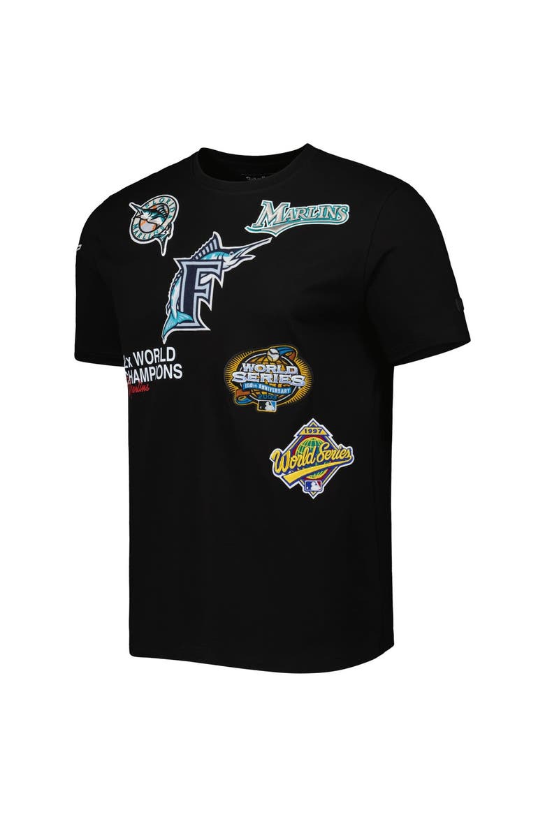 Men's Pro Standard Black Florida Marlins Championship T-Shirt, Alternate, color, Black