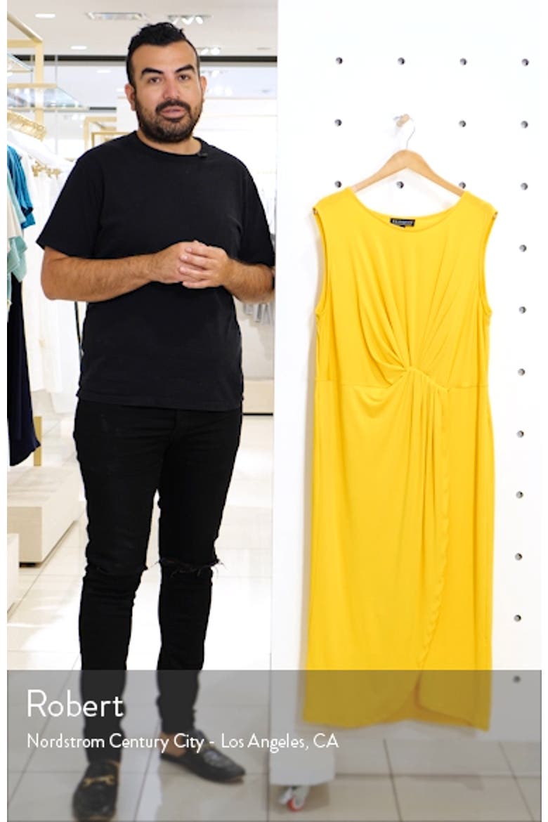 Drape Front Midi Dress video